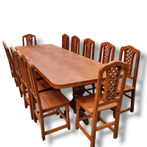 Mesa de 3 mts y 12 sillas de algarrobo
